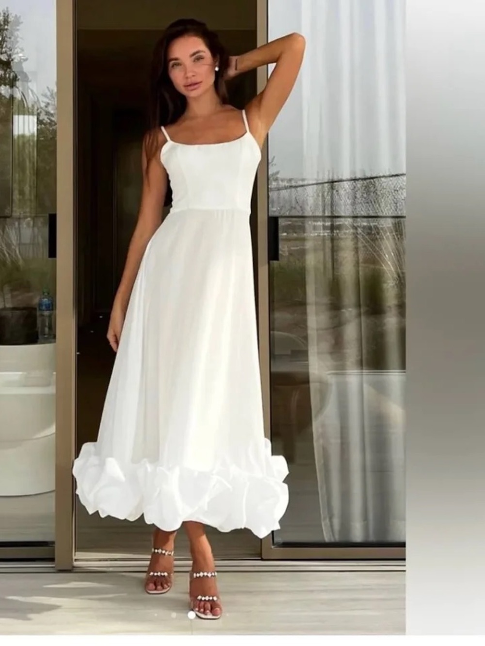 Post Meridiem Flounce Dress